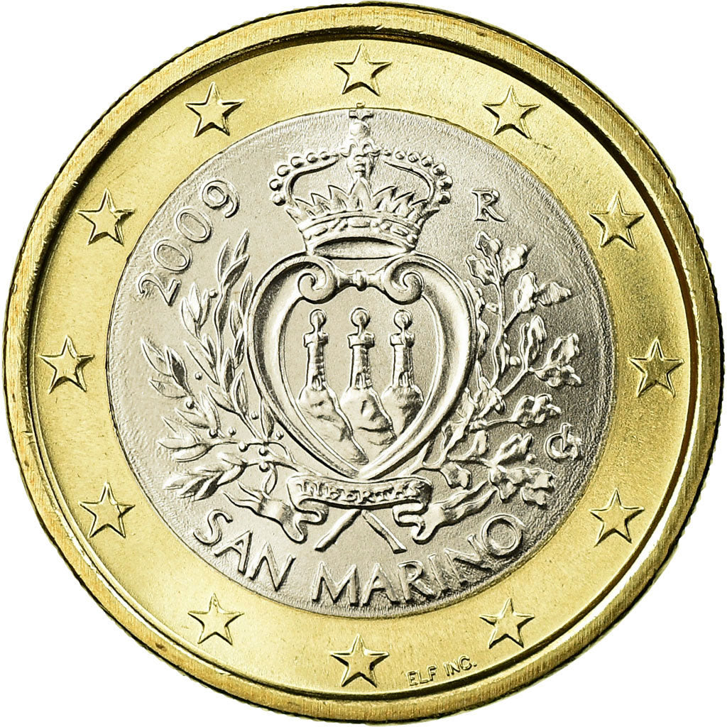 San Marino, Euro, 2009, SPL, Bi-Metallic, KM:485