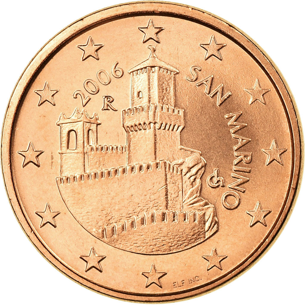 San Marino, 5 Euro Cent, 2006, SPL, Copper Plated Steel, KM:442
