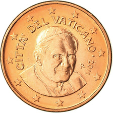 Coin, VATICAN CITY, Benedict XVI, Euro Cent, 2011, Rome, MS(63), Copper Plated