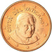 Coin, VATICAN CITY, Benedict XVI, Euro Cent, 2011, Rome, MS(63), Copper Plated