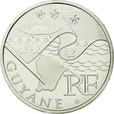 Francia, 10 Euro, Guyane, 2010, SPL, Argento, Gadoury:EU399, KM:1654