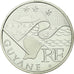 Francja, 10 Euro, Guyane, 2010, Paris, MS(63), Srebro, Gadoury:EU399, KM:1654