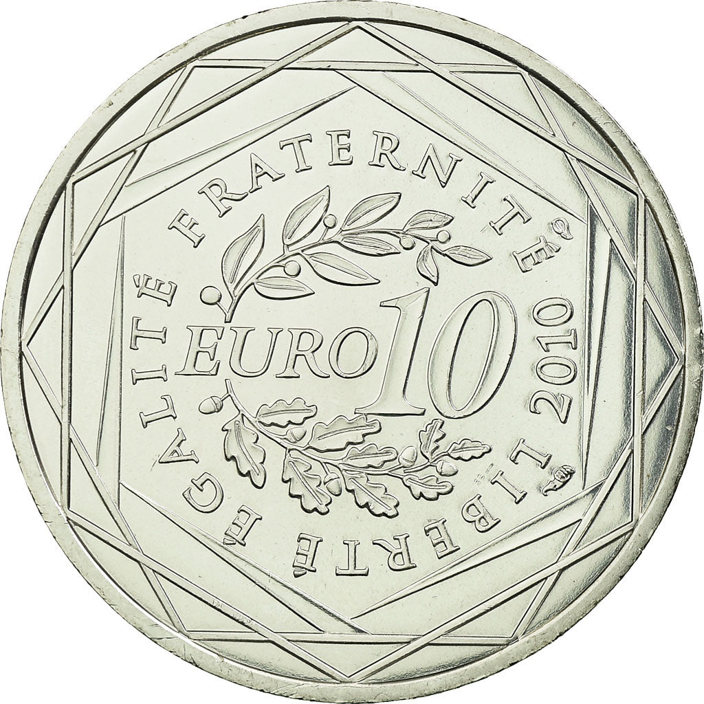 Francia, 10 Euro, Martinique, 2010, SPL, Argento, Gadoury:EU399, KM:1662