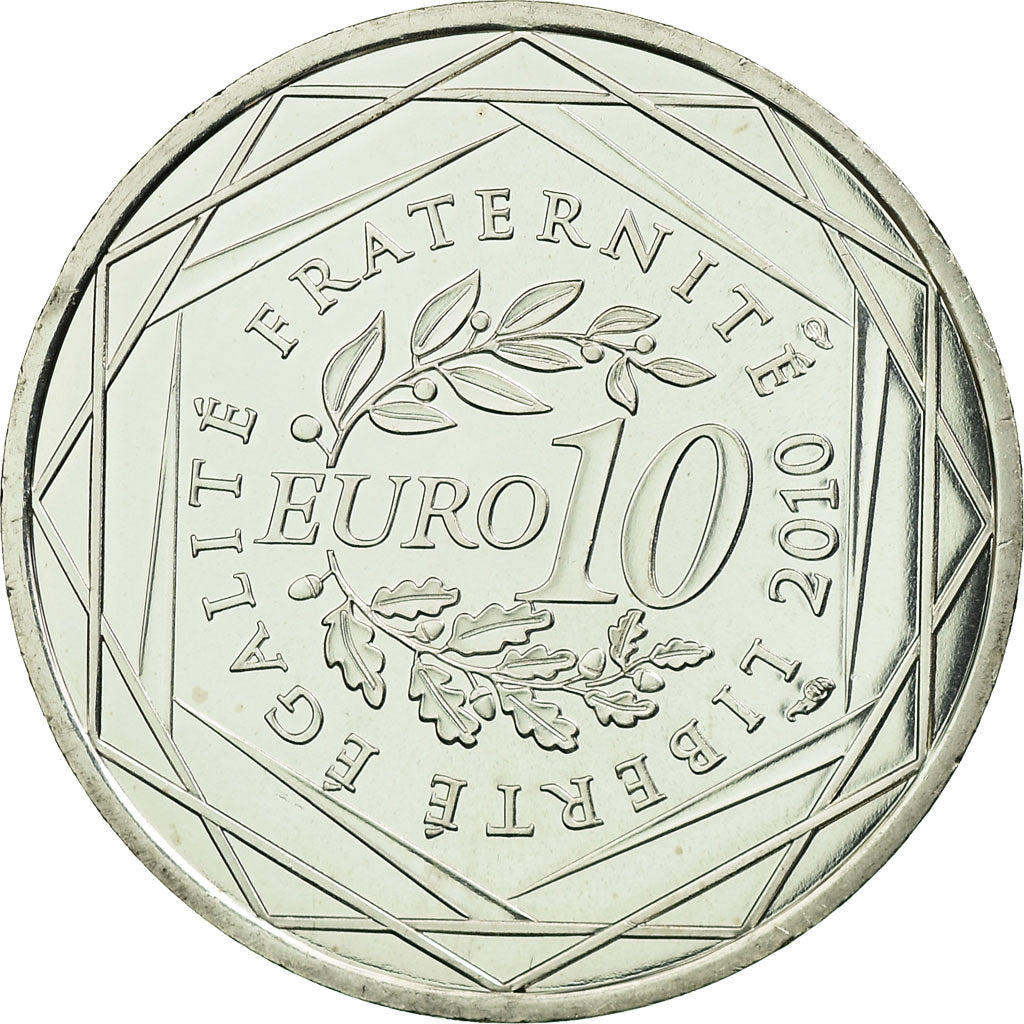 France, 10 Euro, Corse, 2010, MS(63), Silver, Gadoury:EU399, KM:1658