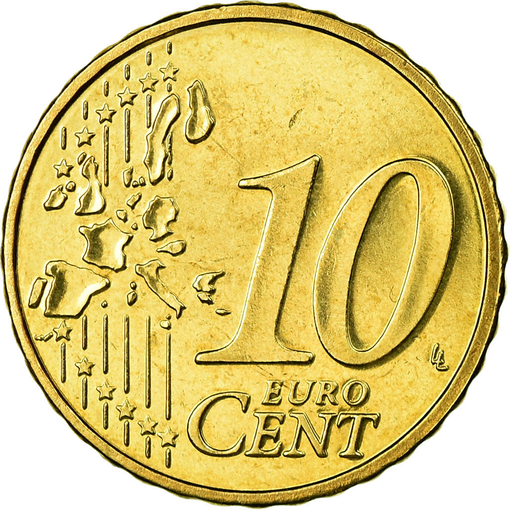 Belgium, 10 Euro Cent, 2006, AU(55-58), Brass, KM:227