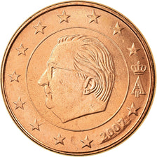 Belgium, 5 Euro Cent, 2007, AU(55-58), Copper Plated Steel, KM:226