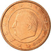 Belgium, 5 Euro Cent, 2002, AU(55-58), Copper Plated Steel, KM:226