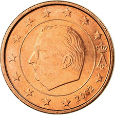 Belgium, 2 Euro Cent, 2002, AU(55-58), Copper Plated Steel, KM:225