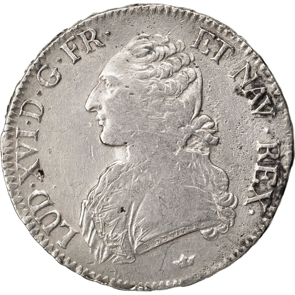 FRANCE, Écu aux branches d'olivier, ECU, 1785, Toulouse, KM #564.10, VF(30-35), 