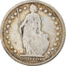 Coin, Switzerland, Franc, 1880, Bern, F(12-15), Silver, KM:24