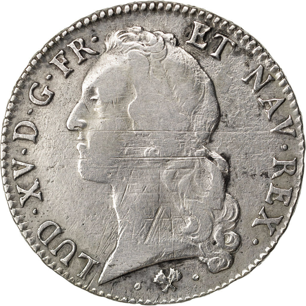 FRANCE, Écu au bandeau, ECU, 1767, Bayonne, KM #512.12, VF(30-35), Silver, ...