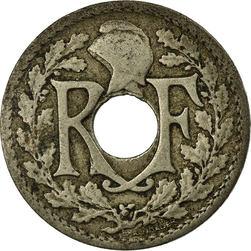 Coin, France, Lindauer, 5 Centimes, 1924, Poissy, VF(20-25), Copper-nickel