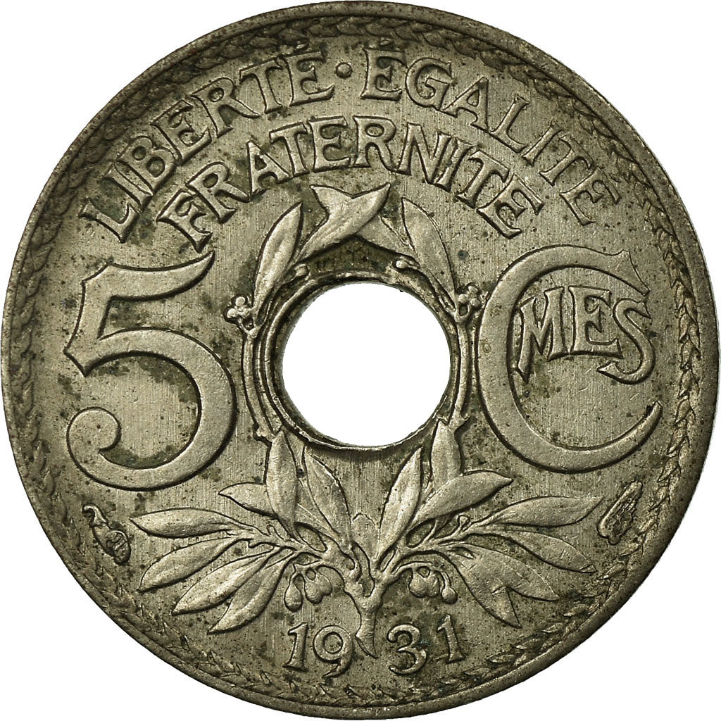 Coin, France, Lindauer, 5 Centimes, 1931, Paris, VF(30-35), Copper-nickel