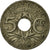 Moneda, Francia, Lindauer, 5 Centimes, 1926, Paris, BC+, Cobre - níquel