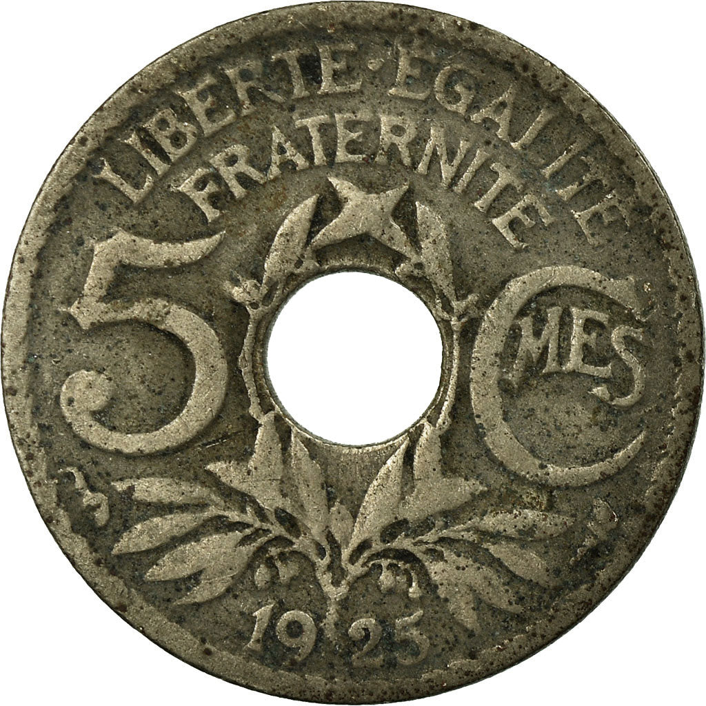 Coin, France, Lindauer, 5 Centimes, 1925, Paris, VF(20-25), Copper-nickel