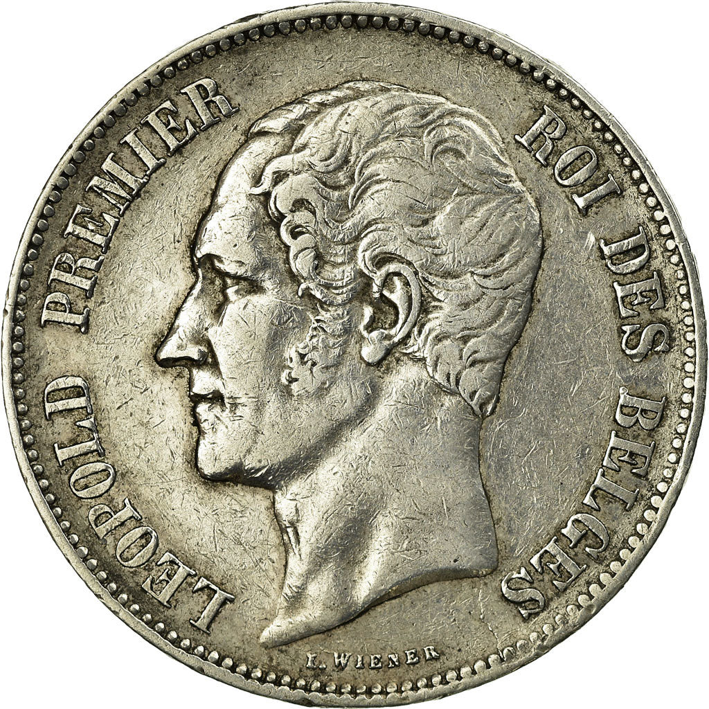 Coin, Belgium, Leopold I, 5 Francs, 5 Frank, 1849, EF(40-45), Silver, KM:17