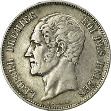Coin, Belgium, Leopold I, 5 Francs, 5 Frank, 1849, EF(40-45), Silver, KM:17