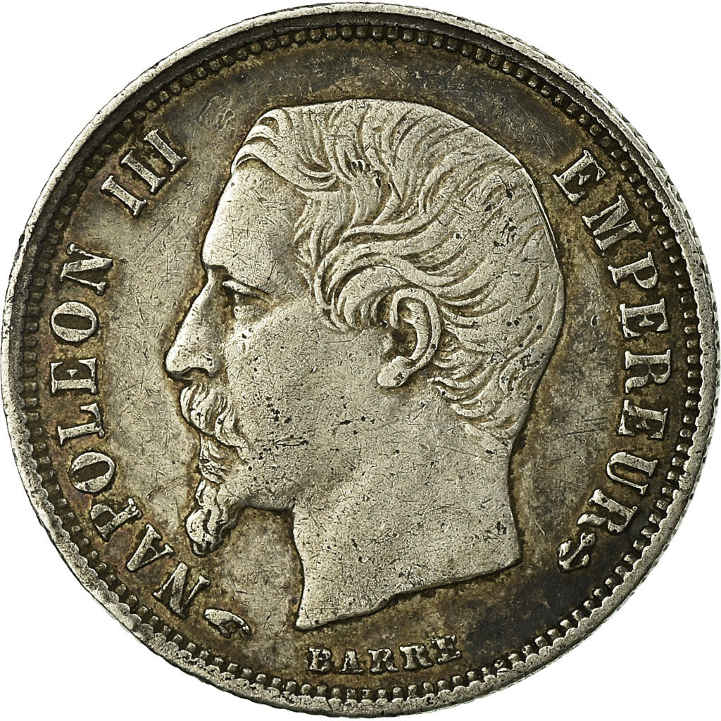 Munten, Frankrijk, Napoleon III, Napoléon III, 50 Centimes, 1858, Paris, ZF