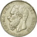 Moneta, Belgio, Leopold II, 5 Francs, 5 Frank, 1876, BB, Argento, KM:24