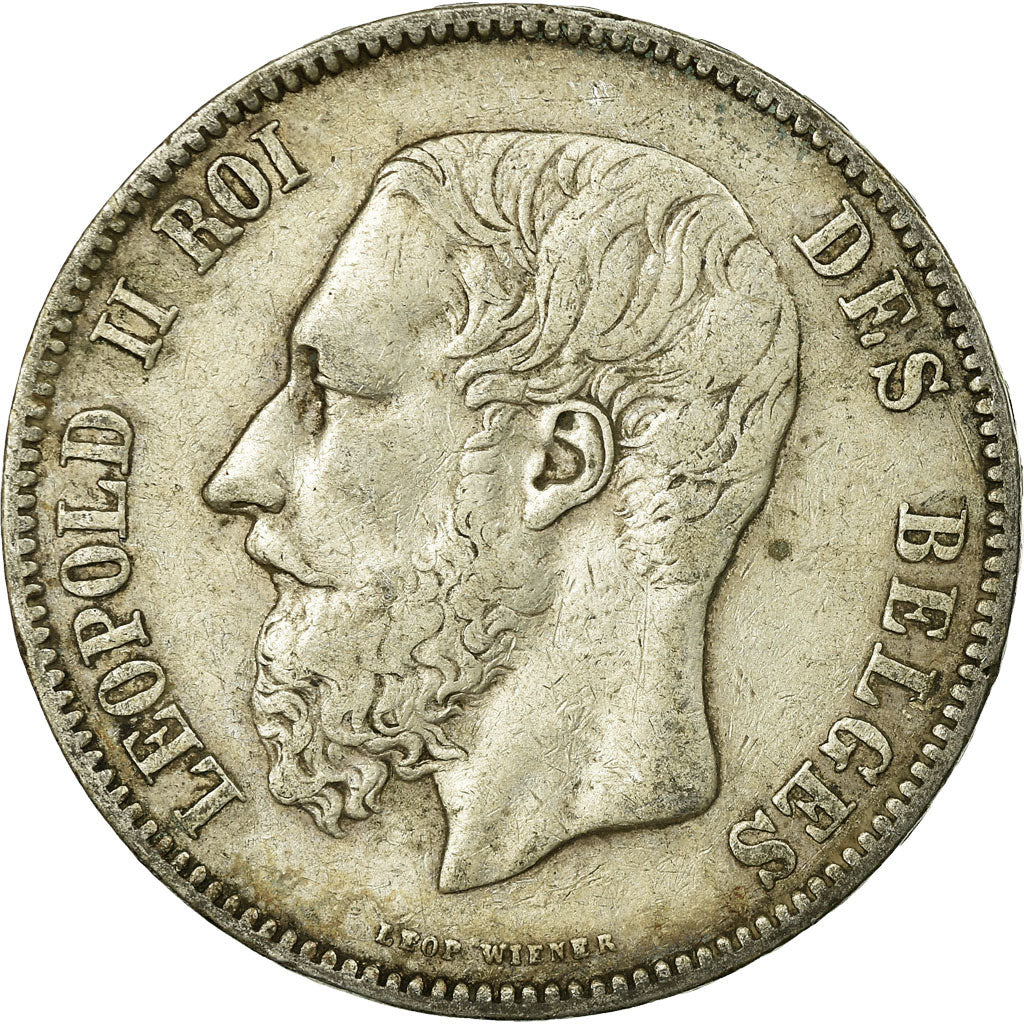 Monnaie, Belgique, Leopold II, 5 Francs, 5 Frank, 1876, TB, Argent, KM:24