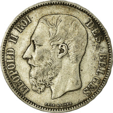 Monnaie, Belgique, Leopold II, 5 Francs, 5 Frank, 1871, TB, Argent, KM:24