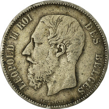 Coin, Belgium, Leopold II, 5 Francs, 5 Frank, 1872, VF(20-25), Silver, KM:24