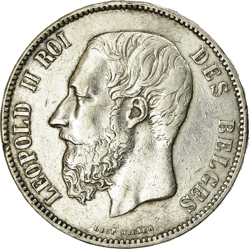 Coin, Belgium, Leopold II, 5 Francs, 5 Frank, 1872, VF(20-25), Silver, KM:24