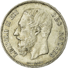 Coin, Belgium, Leopold II, 5 Francs, 5 Frank, 1873, EF(40-45), Silver, KM:24