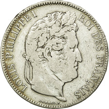 Coin, France, Louis-Philippe, 5 Francs, 1835, Bordeaux, VF(20-25), Silver