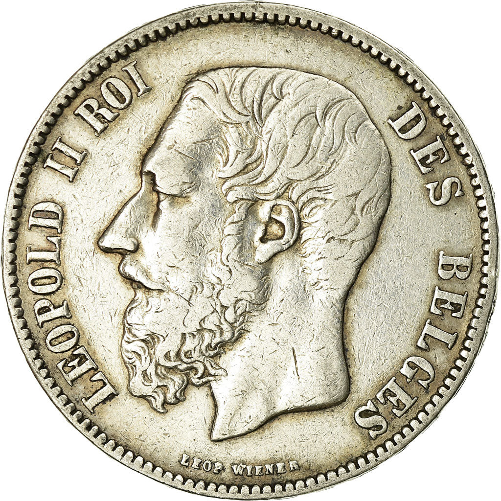 Monnaie, Belgique, Leopold II, 5 Francs, 5 Frank, 1873, TB, Argent, KM:24