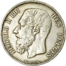 Monnaie, Belgique, Leopold II, 5 Francs, 5 Frank, 1873, TB, Argent, KM:24
