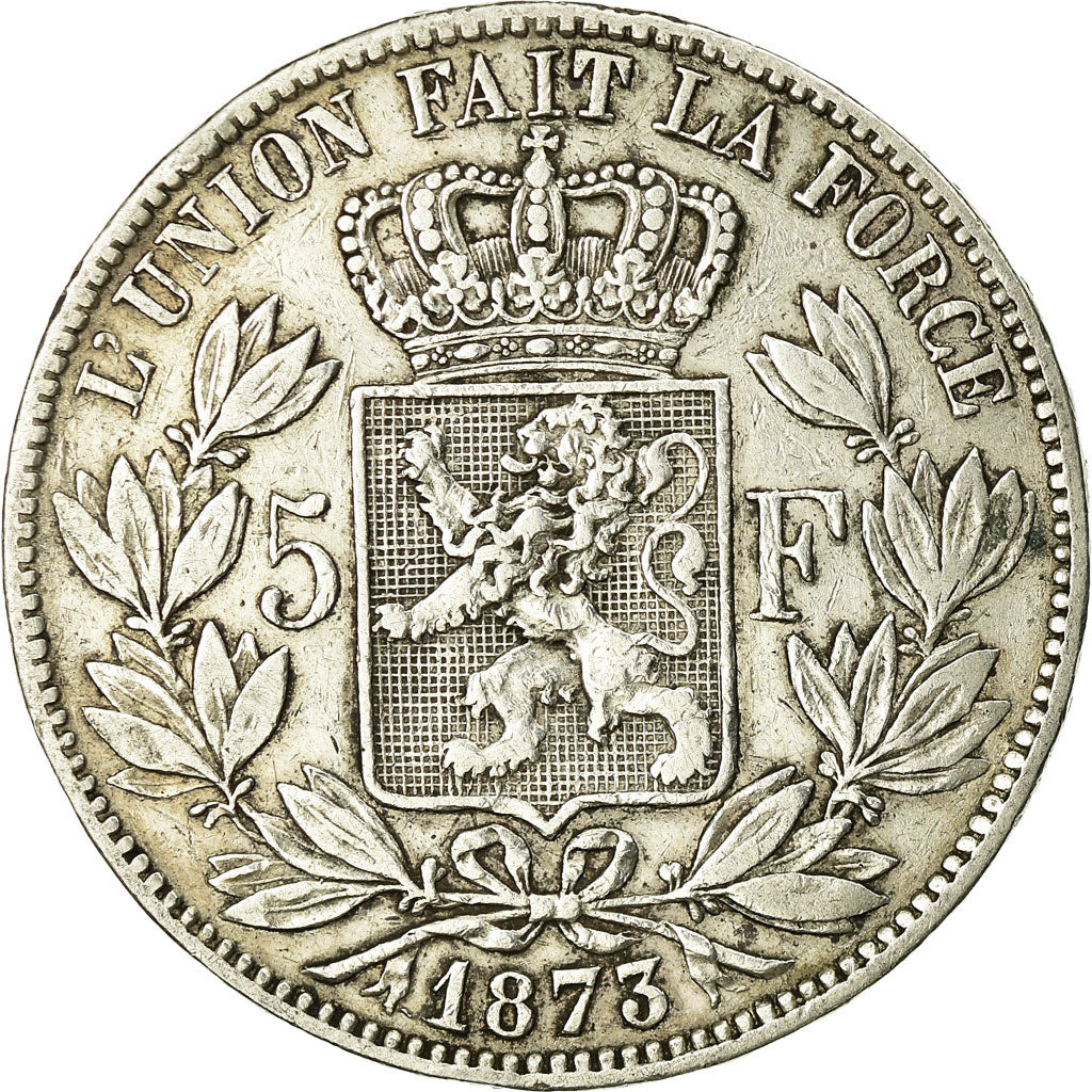 Monnaie, Belgique, Leopold II, 5 Francs, 5 Frank, 1873, TB, Argent, KM:24