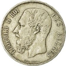 Monnaie, Belgique, Leopold II, 5 Francs, 5 Frank, 1873, TB, Argent, KM:24