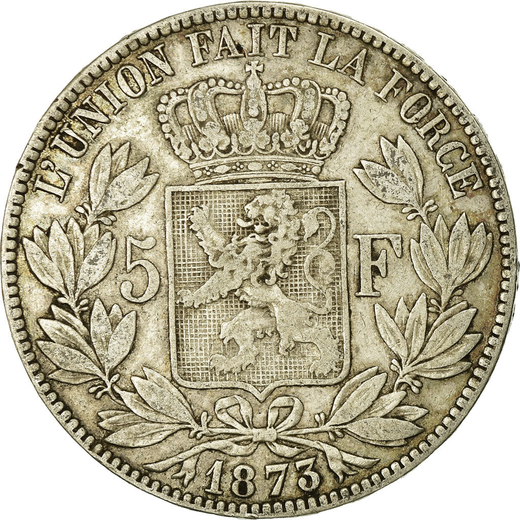 Monnaie, Belgique, Leopold II, 5 Francs, 5 Frank, 1873, TB, Argent, KM:24