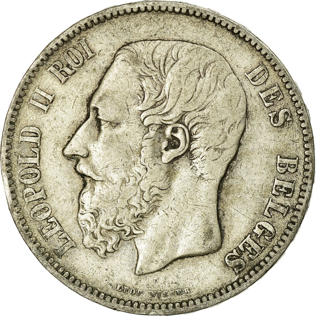 Monnaie, Belgique, Leopold II, 5 Francs, 5 Frank, 1873, TB, Argent, KM:24