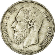 Monnaie, Belgique, Leopold II, 5 Francs, 5 Frank, 1873, TB, Argent, KM:24
