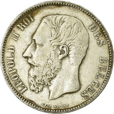 Monnaie, Belgique, Leopold II, 5 Francs, 5 Frank, 1873, TB, Argent, KM:24
