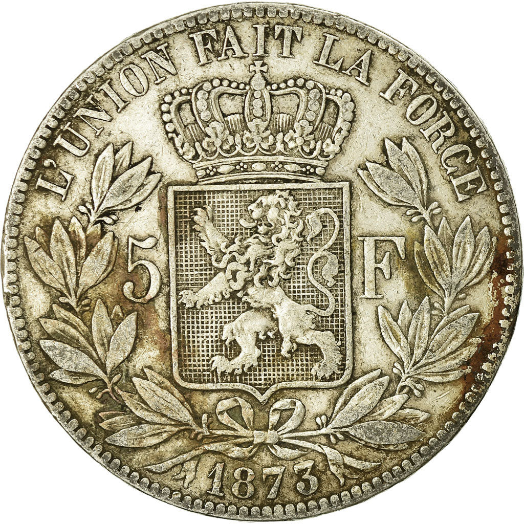 Monnaie, Belgique, Leopold II, 5 Francs, 5 Frank, 1873, TB, Argent, KM:24