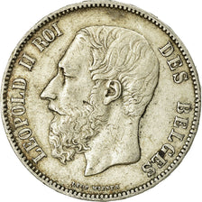 Monnaie, Belgique, Leopold II, 5 Francs, 5 Frank, 1873, TB, Argent, KM:24