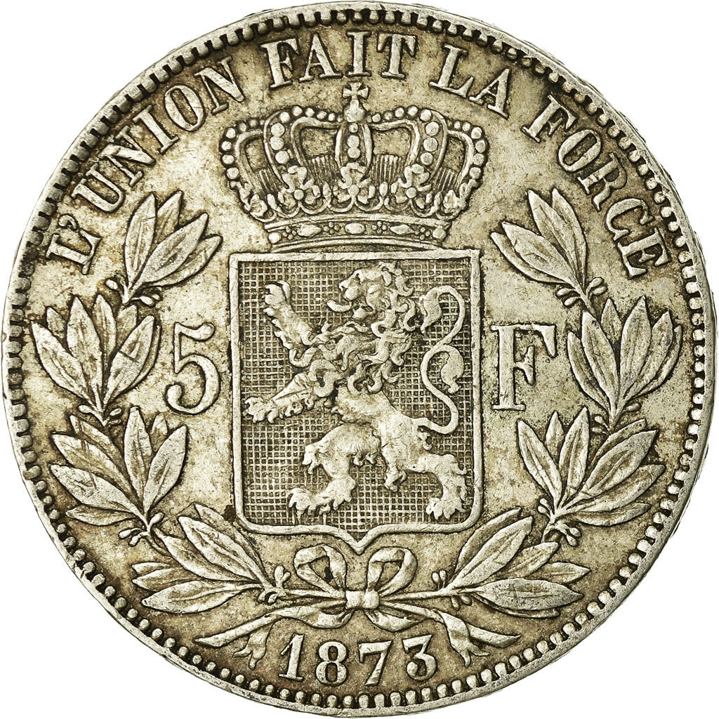Monnaie, Belgique, Leopold II, 5 Francs, 5 Frank, 1873, TB, Argent, KM:24