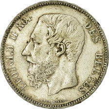 Coin, Belgium, Leopold II, 5 Francs, 5 Frank, 1867, EF(40-45), Silver, KM:24