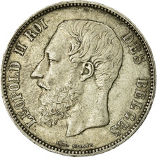 Coin, Belgium, Leopold II, 5 Francs, 5 Frank, 1867, EF(40-45), Silver, KM:24