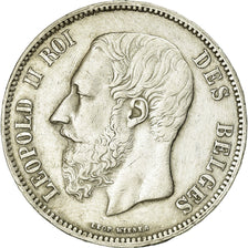 Coin, Belgium, Leopold II, 5 Francs, 5 Frank, 1868, EF(40-45), Silver, KM:24