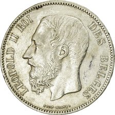Coin, Belgium, Leopold II, 5 Francs, 5 Frank, 1868, EF(40-45), Silver, KM:24