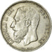 Moeda, Bélgica, Leopold II, 5 Francs, 5 Frank, 1868, EF(40-45), Prata, KM:24