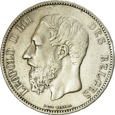 Coin, Belgium, Leopold II, 5 Francs, 5 Frank, 1868, EF(40-45), Silver, KM:24