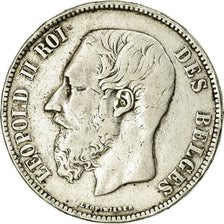Coin, Belgium, Leopold II, 5 Francs, 5 Frank, 1868, VF(30-35), Silver, KM:24