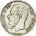 Moeda, Bélgica, Leopold II, 5 Francs, 5 Frank, 1868, VF(30-35), Prata, KM:24