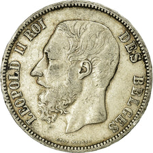 Coin, Belgium, Leopold II, 5 Francs, 5 Frank, 1868, VF(20-25), Silver, KM:24
