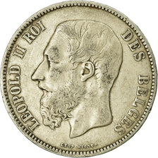 Coin, Belgium, Leopold II, 5 Francs, 5 Frank, 1868, VF(20-25), Silver, KM:24